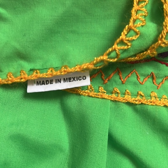 Bright EUC Mexican Tunic Embroidered - Picture 3 of 3